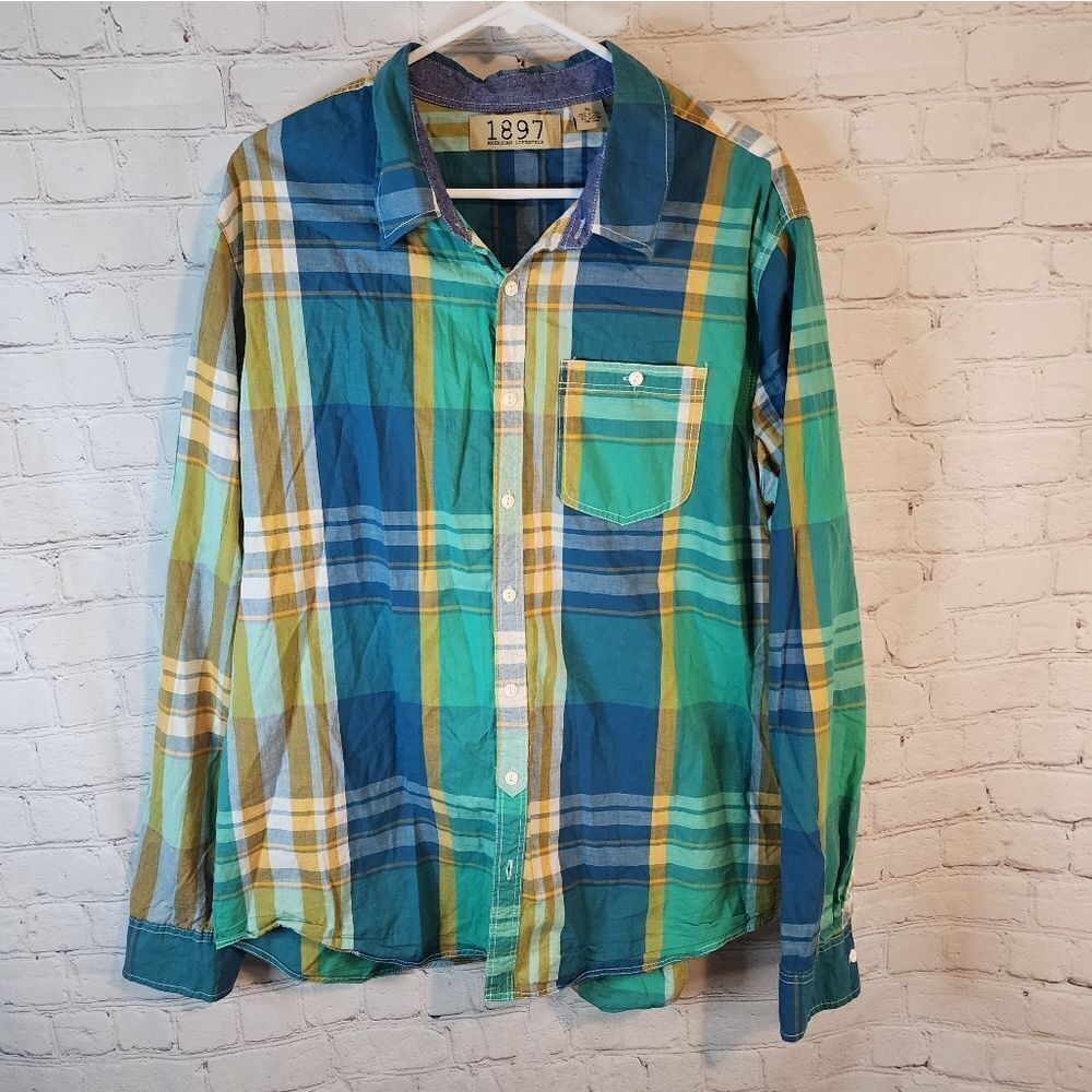 Men's 1897 longsleeve button-down shirt, size XL